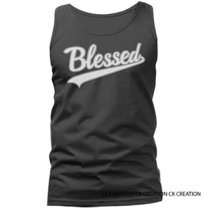 Camiseta sin mangas Bendito Cristiano Religioso Dios Bíblico Iglesia Jesucristo - Imagen 1 de 11