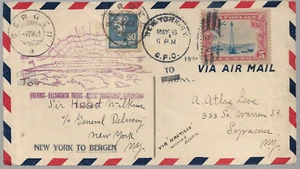 1931 EE. UU. Wilkins Ellsworth Trans Arctic Submarino Cubierta Nueva York-Bergen ref 2521 - Imagen 1 de 1
