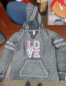 No Boundaries S/CH 3-5 “ Love” lightweight hoodie. Cute, fun - Picture 1 of 6