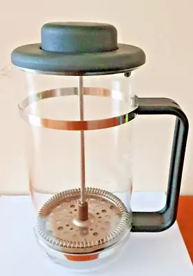 Vintage Bodum Coffee Plunger (Black Top and Handle) - with Bodum coffee cup - image 1 of 4
