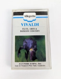 Allegretto Vivaldi Flute, Oboe & Bassoon Concerti Cassette Tape, Rampal, Froment - Foto 1 di 9