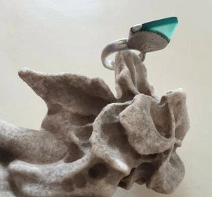 Antico anello Tuareg in argento e Agata  - Foto 1 di 10