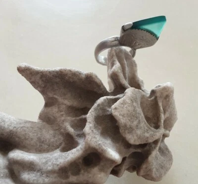 Antico anello Tuareg in argento e Agata  - Immagine 1 di 4