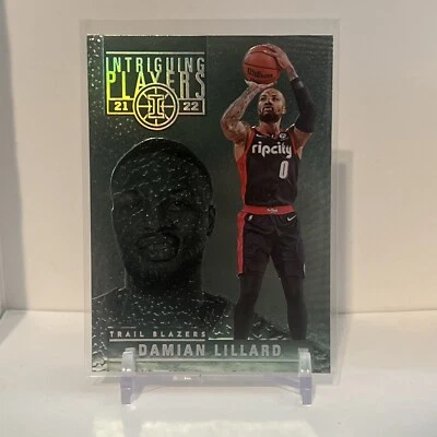 2021-22 Panini Illusions Damian Lillard #24 Intriguing Players Emerald Blazers - Image 1 of 2