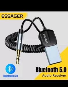Telefono ausiliario USB Bluetooth Para Auto Android 3.5 de Trasmettitore Plug N Play - Foto 1 di 11