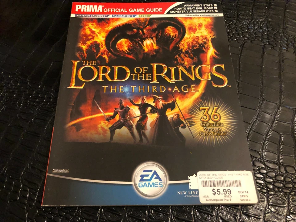 LORD OF THE RINGS THIRD AGE Official video game Strategy Guide -  PRIMA - Image 1 of 1