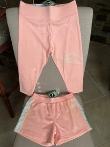 PUMA Activewear Girls Shorts and Legging/Capris w/Glitter Logo Size 8-10 NWT - Picture 1 of 8