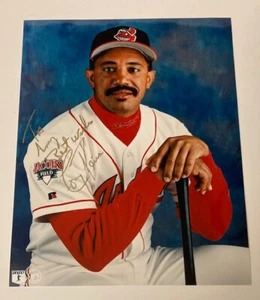 Autographed Tony Pena Photograph Cleveland Indians 8x10 MLB Photo - Picture 1 of 4