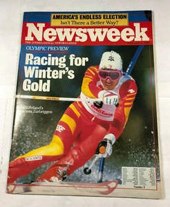 Newsweek february 1, 1988 Olympic preview Racing for Winter's Gold Zurbriggen - Picture 1 of 1