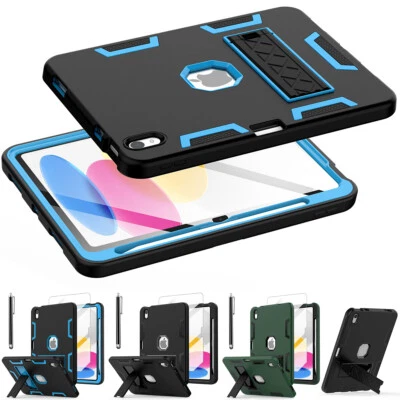 For Apple iPad (A16) Case 11inch 2025 Heavy Duty Shockproof Military Stand Cover - Image 1 of 4