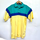Vintage Polo Ralph Lauren Polo Shirt Fine Cotton Colorblock Single Stitch Mens M