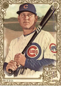 2019 Allen and Ginter Gold #17 Anthony Rizzo Chicago Cubs BX 50A - Bild 1 von 2