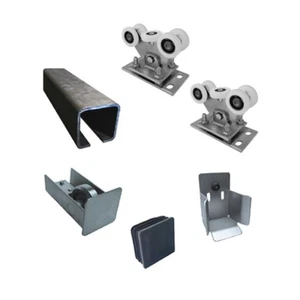 Bodenführung-Set Profile 70x70mm Laufwerk freitragend für Schiebetor 4,5m Fe-NL - Bild 1 von 2