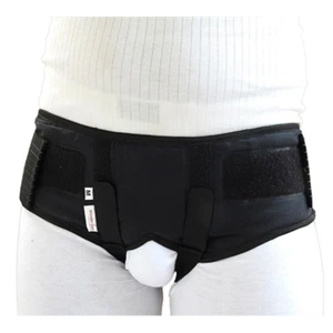 Cinturón doble hernia inguinal para hombre soporte con braguero de compresión soporte - Imagen 1 de 7