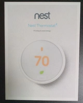 BRAND NEW NEST PROGRAMMABLE THERMOSTAT E WHITE MODEL T4000ES - Image 1 of 4