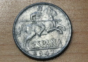 1941 Spain 10 Centimos  - Picture 1 of 2