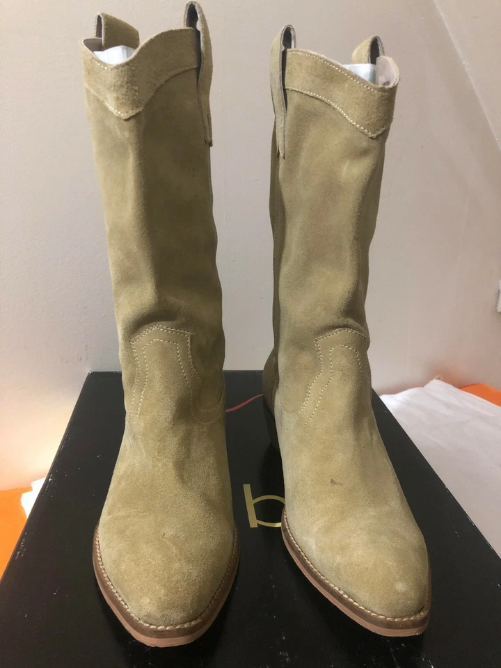 Bota de montar Diba Pre Tender para mujer, 6,5 M EE. UU., gamuza de vaca/vino, hecha en India, Le Foto 1 de 4