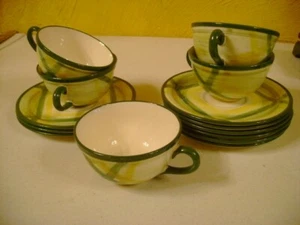 VERNON VERNONWARE Guinga Lote de 9 Platillos y 5 Tazas - Imagen 1 de 1