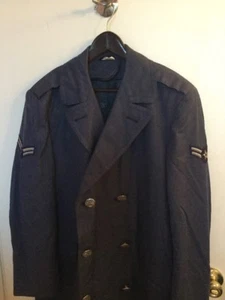 USAF US Air Force Blue Enlisted Herren Dress Service Mantel Jacke 37R Vintage - Bild 1 von 6