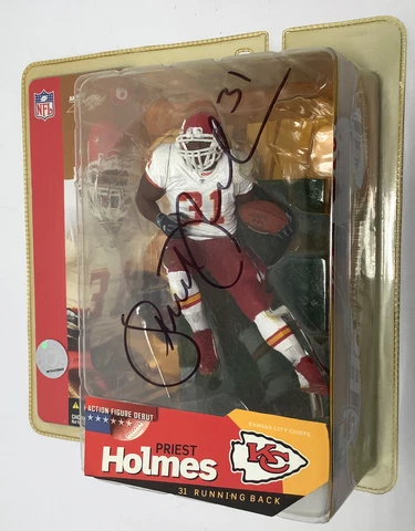 03 McFARLANE'S SPORTS PICKS NFL SERIES 6 PRIEST HOLMES DEBUT FIGURE AUTOGRAPHED Cover