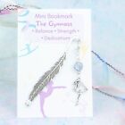 Gymnastics Bookmark, Metal Bookmark With Charm And Crystal, Gymnast Gifts