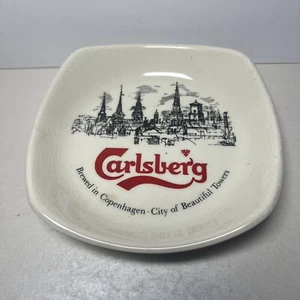 Wade PM Vintage Ceramic Collectable Carlsberg Branded Ashtray 5.5” - Picture 1 of 3