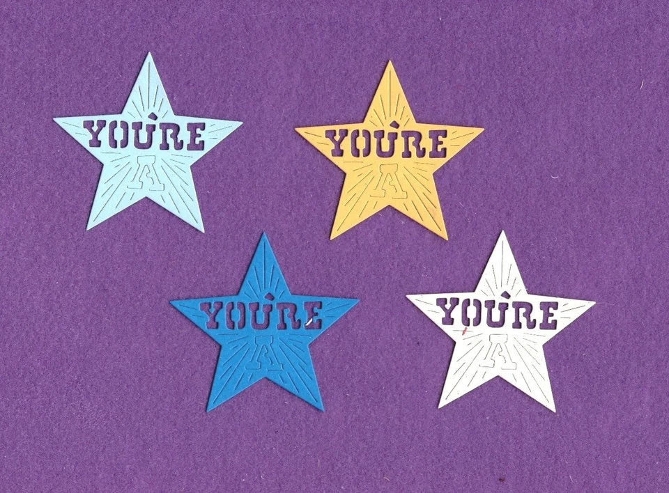 Tarjetas de álbum de recortes troquelados YOU'RE A STAR Foto 1 de 1