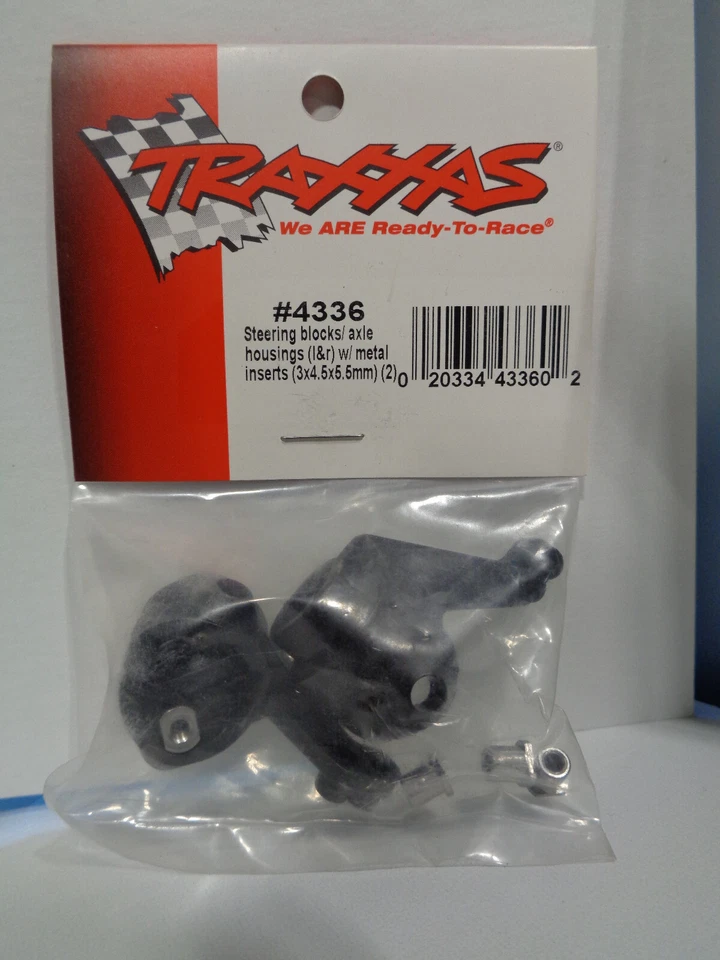 Traxxas 4336 Steering Blocks/ Axle Housing L&R w/Metal Inserts (2) New - Image 1 of 1