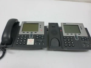 Lot of 2 Cisco CP-7940G 7940 SIP IP Phone PoE For Parts - Picture 1 of 7
