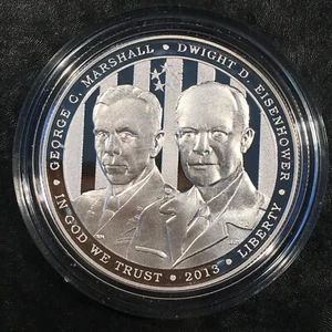 2013-P 5 Star Generals PROOF SILVER DOLLAR in Original Capsule - Picture 1 of 2