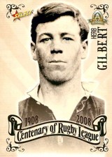 ✺New✺ 2008 SYDNEY ROOSTERS NRL Card HERB GILBERT Centenary