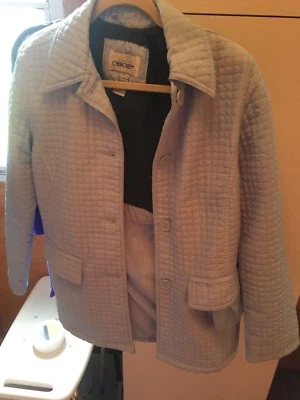  Cherokee sz med light blue quilted coat poly with nylon lining Foto 1 de 4