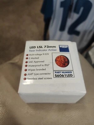 LAND ROVER DEFENDER — СВЕТОДИОДНЫЙ ЗАДНИЙ ИНДИКАТОР WIPAC ЯНТАРНЫЙ 73 мм S6061 светодиодный - Изображение 1 из 4