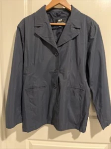 Women’s Marcelle Renee Vintage Outer Wear Navy Blue Jacket - Picture 1 of 5