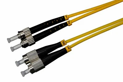 CONBIC® 1m ST FC Patchkabel OS2 Duplex OS2 9/125 Singlemode Lichtwellenleiter