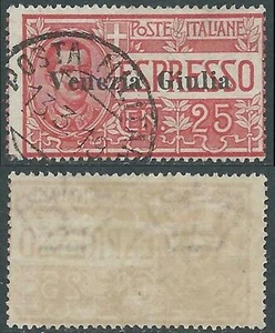 1919 VENEZIA GIULIA USATO ESPRESSO 25 CENT - RA11-9 - Picture 1 of 1