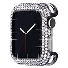 Étui diamant luxe bling housse de protection en métal pour Apple Watch Series 9 8 7 6 SE