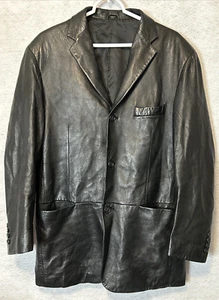 Giacca di pelle Alfani Macys taglia grande - Foto 1 di 12