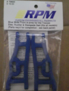 RPM 70665 BLUE WIDE FRONT A-ARMS FOR TRAXXAS - Picture 1 of 1