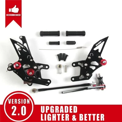 Reposapiés ajustables Arashi CBR1000RR 2008-2011 CBR 1000 RR para Honda CBR1000RR 2008-2011 Foto 1 de 4