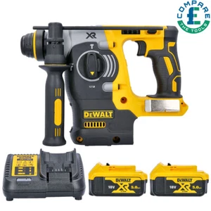 DeWalt DCH273 18V XR Brushless SDS+ Hammer Drill + 2 x 5Ah Batteries & Charger - Picture 1 of 8