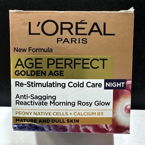 L'Oreal Paris Age Perfect Golden Age NightCream 1.69floz(50 ml)Morning Rosy Glow - Picture 1 of 8