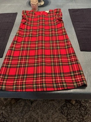 Vineyard Vines Girls Size 6 Red Plaid Sleeveless Jumper - Image 1 of 4