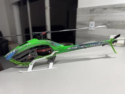 Sab Goblin RAW 420DD GREEN Custom Glossy  With CF Molded Tail Boom(Please Read) - Image 1 of 4