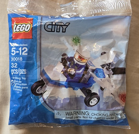 2-Lego City 30018 Police Microlight Promo Poly Bag New Sealed