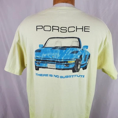 Camiseta vintage Porsche There is No Substitute para hombre XL algodón puntada única años 90 Foto 1 de 4