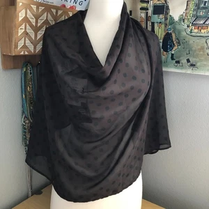 Vintage 1998 Anne Cole Damen Sarong Schal Badeanzug Abdeckung braun schwarz Strand Neu mit Etikett - Bild 1 von 5