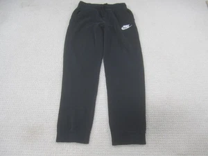 Nike Jogginghose Jungen XL schwarz Fleece Jogger Swoosh Logo Gummibund Freizeit - Bild 1 von 10