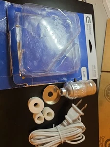 Commercial Electric Brushed Nickel Make-a-Lamp Vase/Bottle Adaptor Kit 804854 - Picture 1 of 7