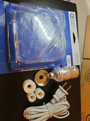 Commercial Electric Brushed Nickel Make-a-Lamp Vase/Bottle Adaptor Kit  804854 - Image 1 of 4